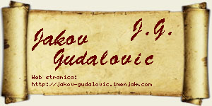 Jakov Gudalović vizit kartica
